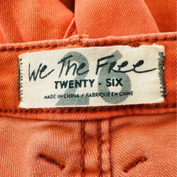 Free People Eva Lace-up Bootcut Jeans in Bran Red Size 26 - Picture 7 of 8